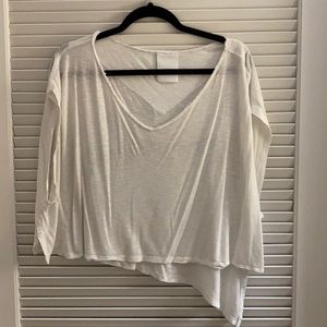White cotton tee